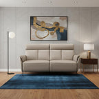 73" Light Gray Leather Reclining USB Sofa
