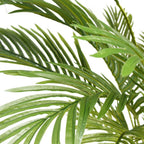 71" Green Artificial Palm Tree In Cylindrical Black Pot