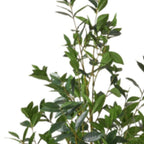 71" Green Artificial In Cylindrical Black Pot