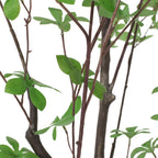 71" Green Artificial In Cylindrical Black Pot