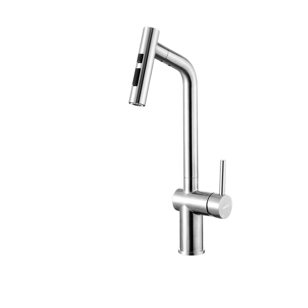5" Silver Stainless Steel Bar Faucet