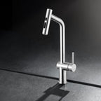 5" Silver Stainless Steel Bar Faucet