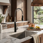 4" Black Stainless Steel Pull-Down Faucet