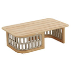 Four Piece Almond Outdoor Patio Set With Table
