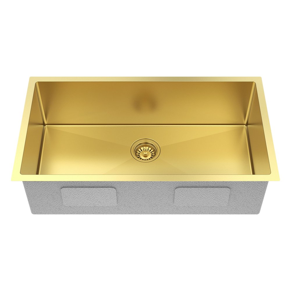 10" X 33" Gold Stainless Steel Undermount Kitchen Sink