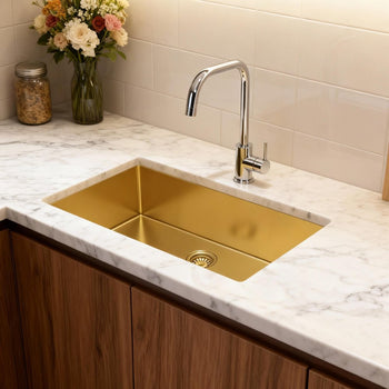 10" X 33" Gold Stainless Steel Undermount Kitchen Sink