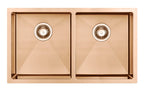 10" X 33" Gold Stainless Steel Undermount With Sink
