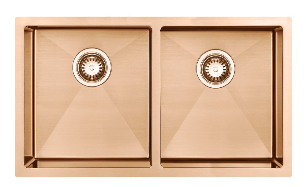 10" X 33" Gold Stainless Steel Undermount With Sink