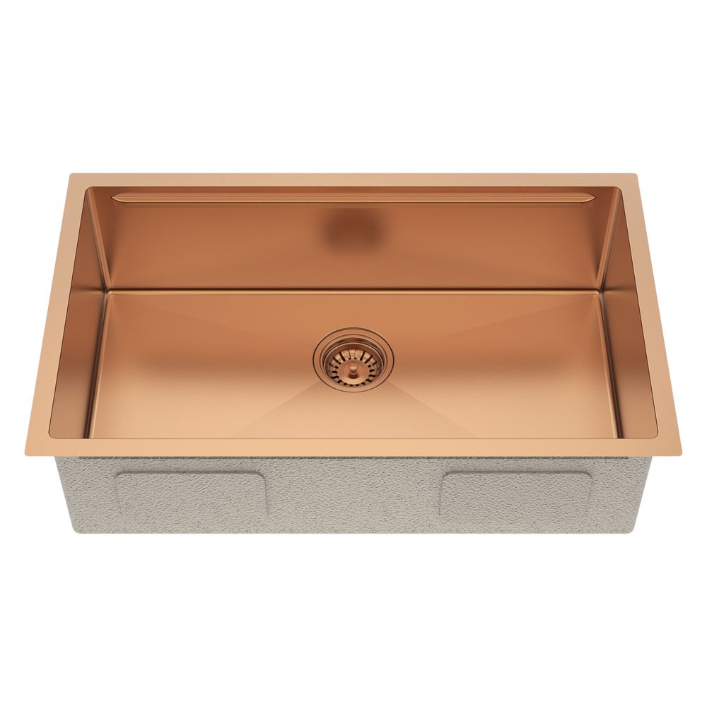 9" X 30" Gold Stainless Steel Undermount Kitchen Sink