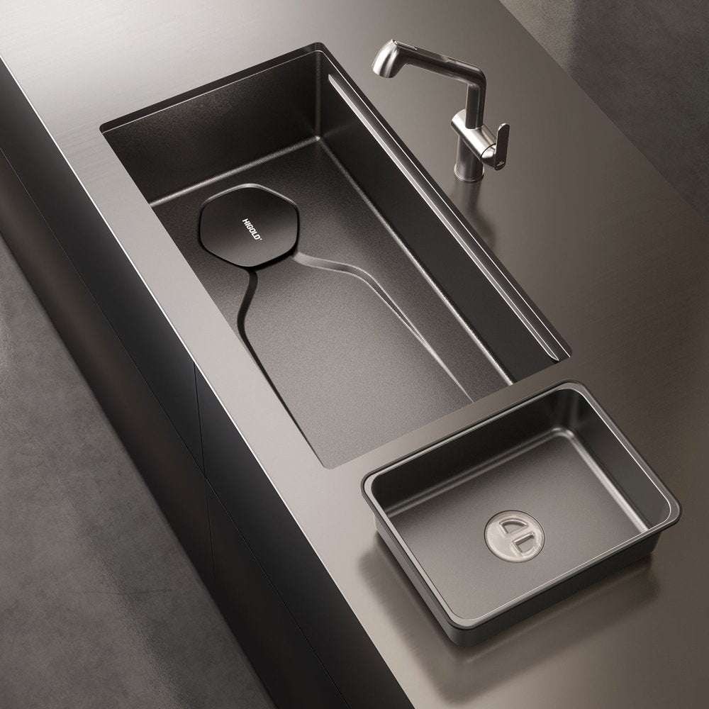 9" X 30" Black Stainless Steel Undermount Kitchen Sink