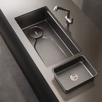 9" X 30" Black Stainless Steel Undermount Kitchen Sink