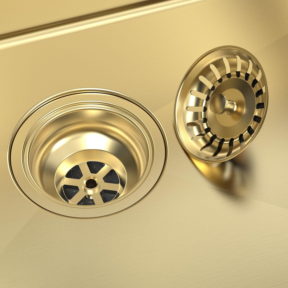 10" X 33" Gold Stainless Steel Undermount Kitchen Sink