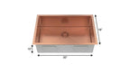 10" X 30" Gold Stainless Steel Undermount Kitchen Sink