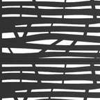 72" Black Argyle Steel Three Panel Outdoor Privacy Screen