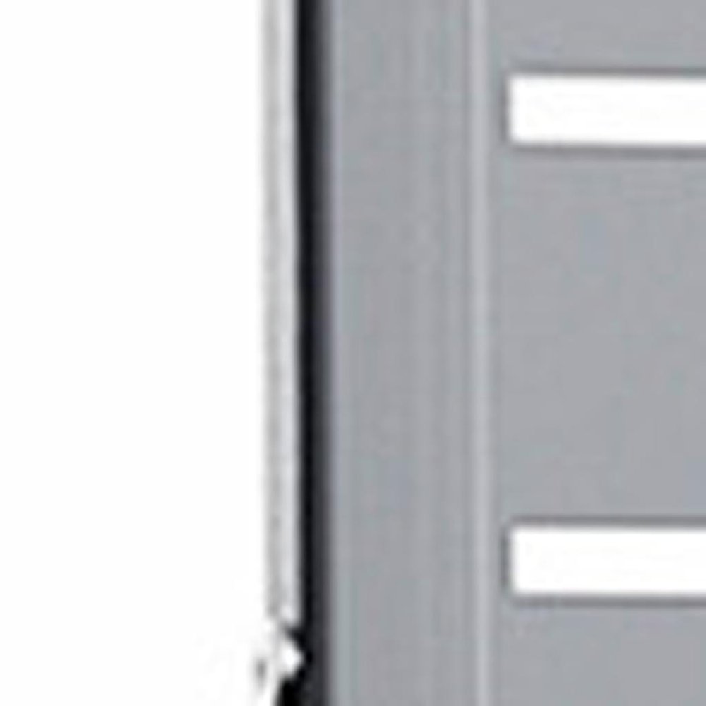 72" Gray Argyle Steel Six Panel Outdoor Privacy Screen