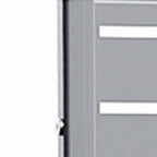 72" Gray Argyle Steel Six Panel Outdoor Privacy Screen