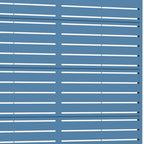72" Blue Argyle Steel Six Panel Outdoor Privacy Screen