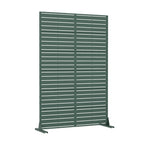 72" Green Argyle Steel Six Panel Outdoor Privacy Screen