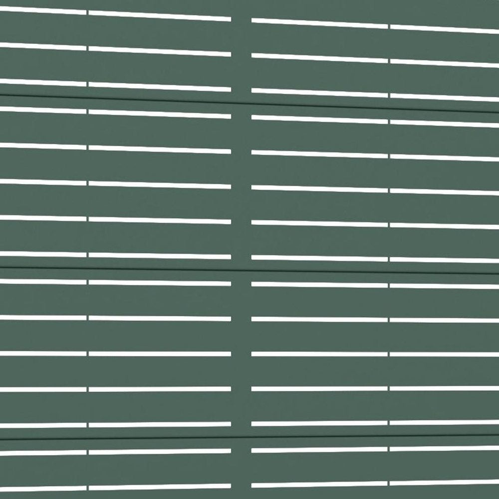 72" Green Argyle Steel Six Panel Outdoor Privacy Screen