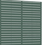 72" Green Argyle Steel Six Panel Outdoor Privacy Screen