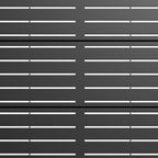 72" Black Argyle Steel Six Panel Outdoor Privacy Screen