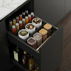 21" Black Stainless Steel Kitchen Cabinet Insert
