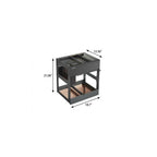 21" Black Stainless Steel Kitchen Cabinet Insert