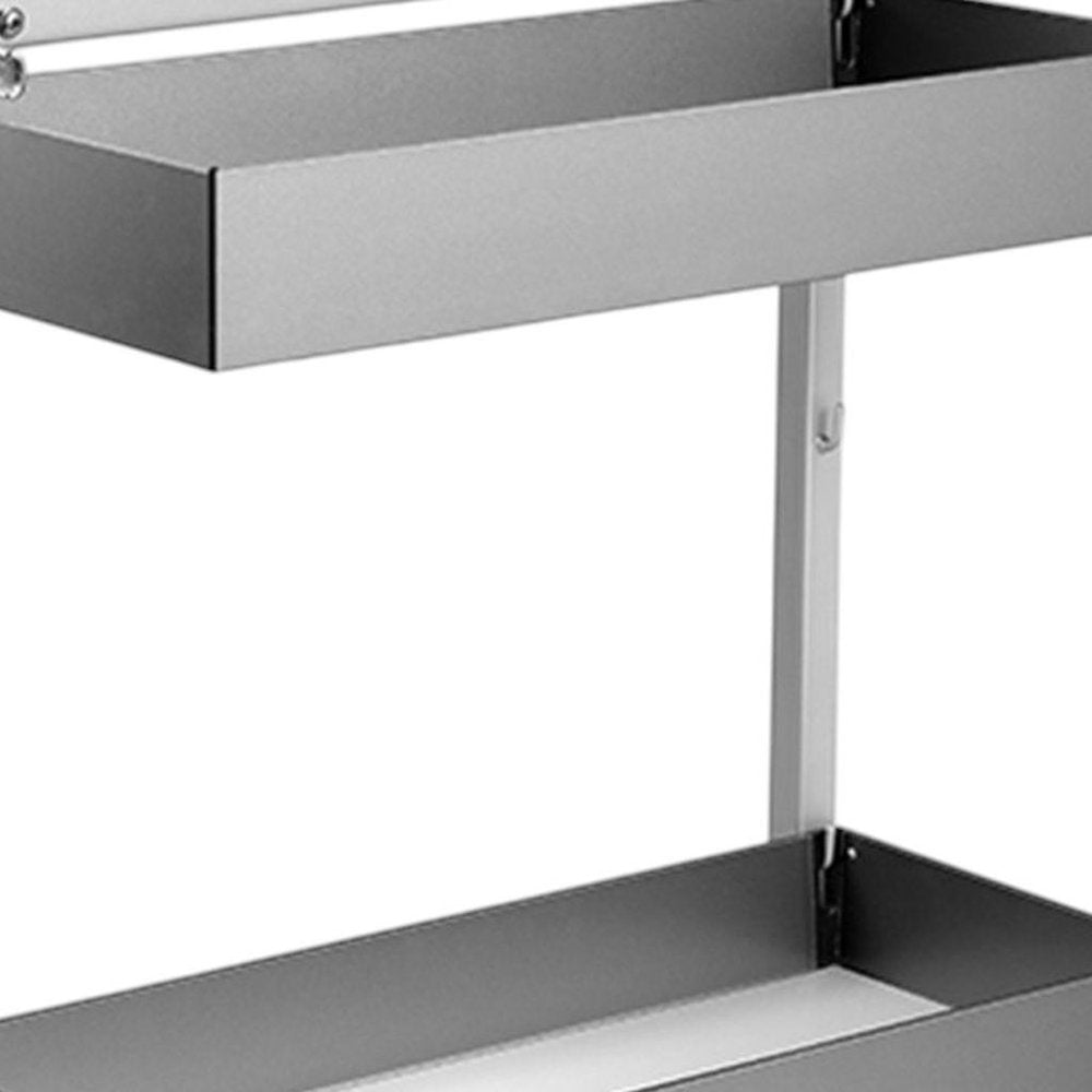 23" Silver Stainless Steel Kitchen Cabinet Insert