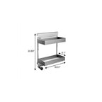 23" Silver Stainless Steel Kitchen Cabinet Insert