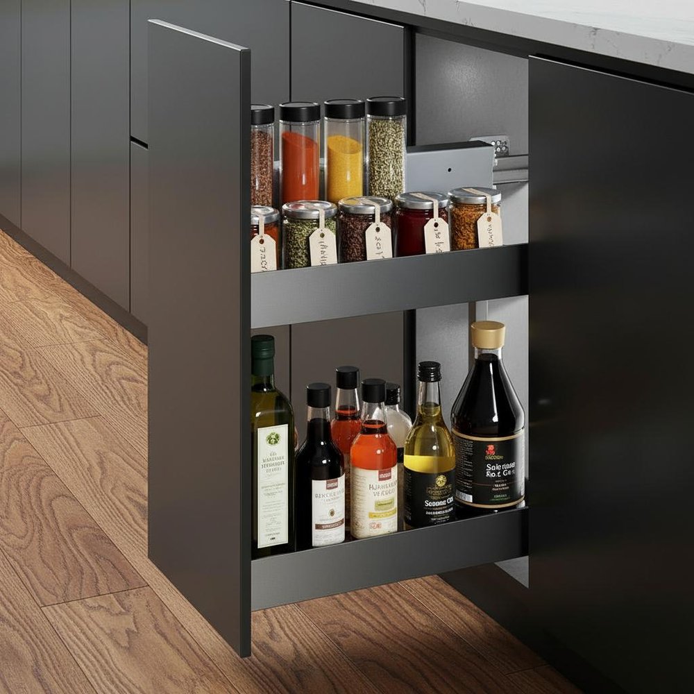 23" Silver Stainless Steel Kitchen Cabinet Insert