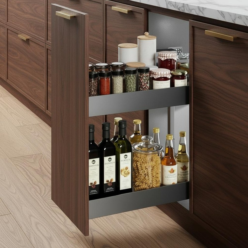 23" Black Stainless Steel Kitchen Cabinet Insert
