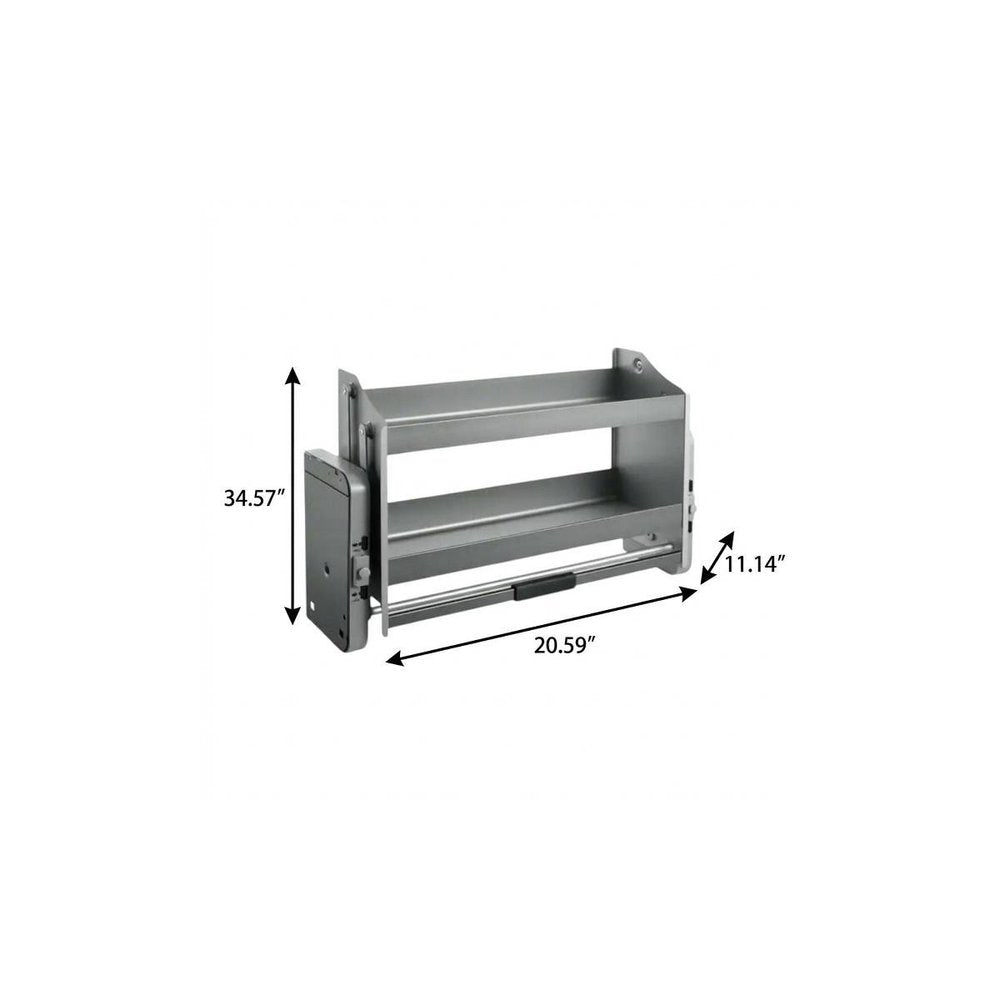 35" Black Stainless Steel Kitchen Cabinet Insert