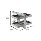 27" Black Stainless Steel Kitchen Cabinet Insert