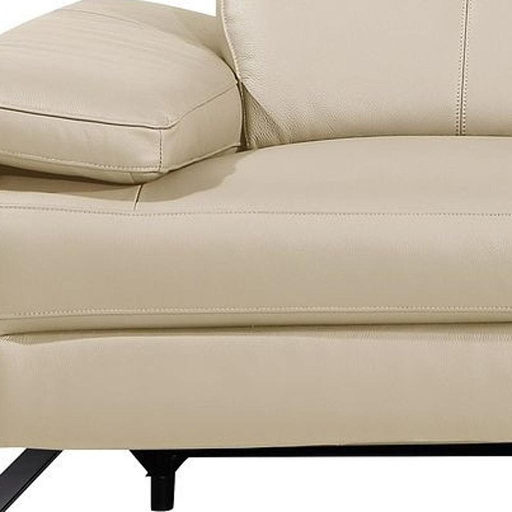 104" Dark Gray Italian Leather Reclining USB Sofa