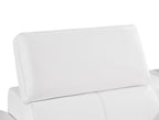 104" Dark Gray Italian Leather Reclining USB Sofa