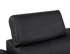 104" Dark Gray Italian Leather Reclining USB Sofa