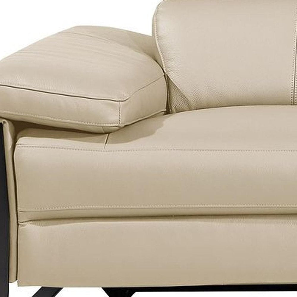 104" Dark Gray Italian Leather Reclining USB Sofa