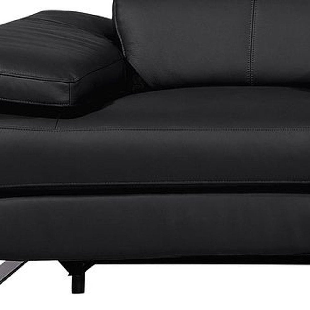 130" Dark Gray Italian Leather Reclining USB and Wireless Charger Sofa And Storage