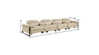 170" Dark Gray Italian Leather Reclining USB and Wireless Charger Sofa And Storage