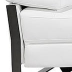 170" Dark Gray Italian Leather Reclining USB and Wireless Charger Sofa And Storage