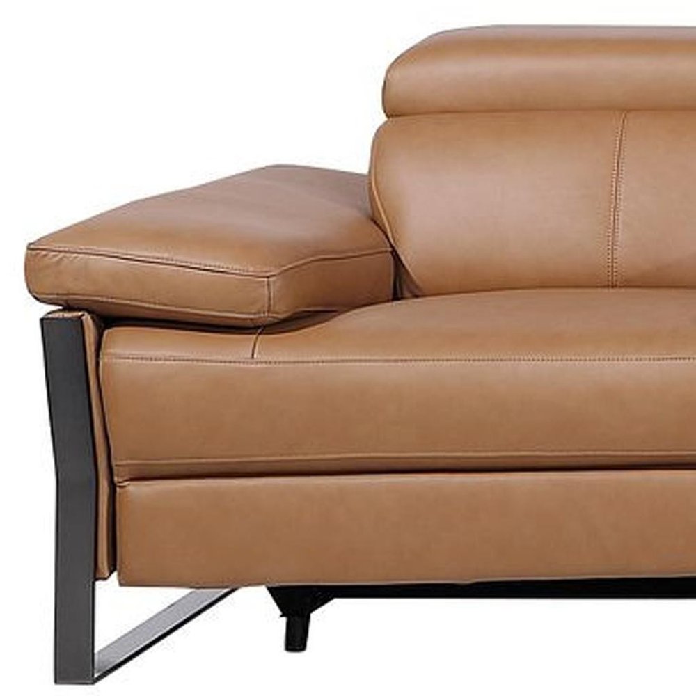 170" Dark Gray Italian Leather Reclining USB and Wireless Charger Sofa And Storage