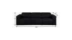 100" Beige Italian Leather Reclining USB Sofa