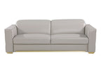 89" Dark Gray Italian Leather Sofa