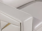 89" Dark Gray Italian Leather Sofa