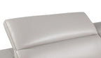 89" Dark Gray Italian Leather Sofa