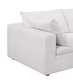 122" Beige Italian Leather Modular Sofa
