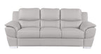 85" Black Genuine Leather Sofa