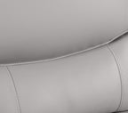 85" Black Genuine Leather Sofa
