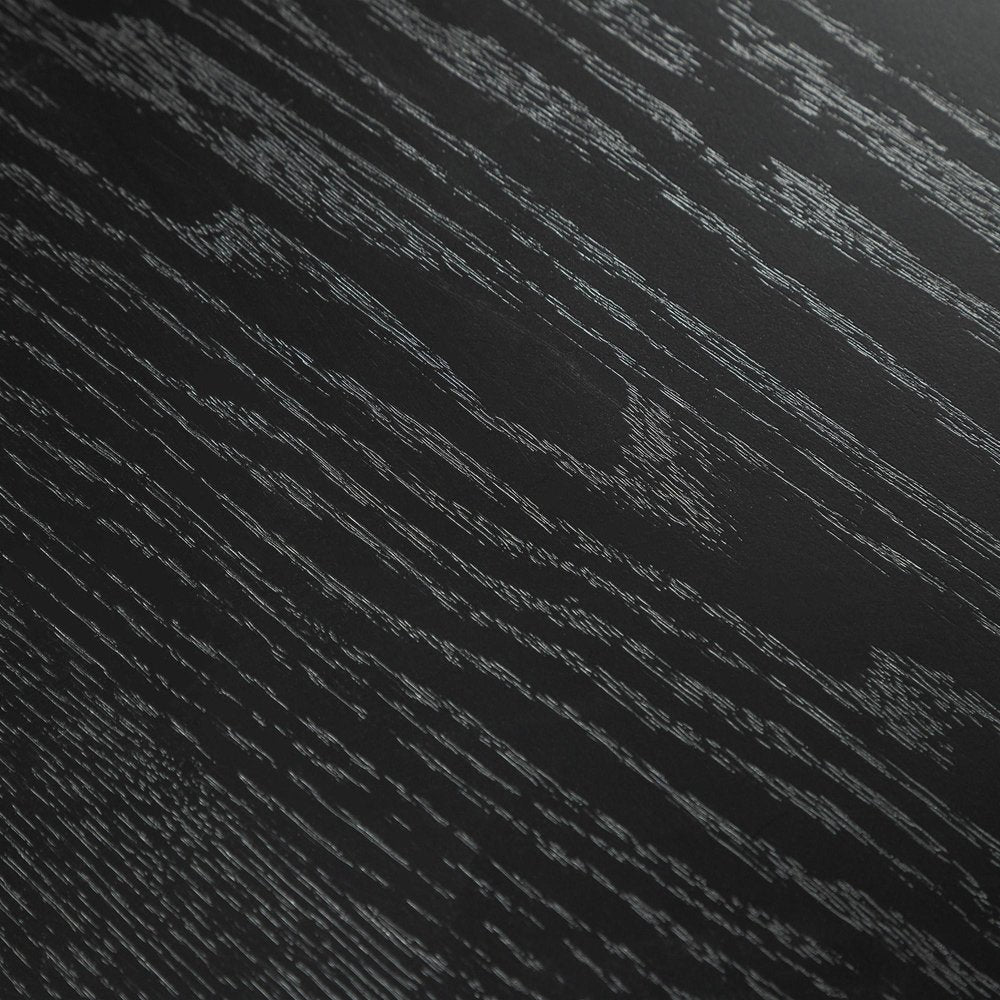 79" Black Wood Double Pedestal Base Oval Dining Table