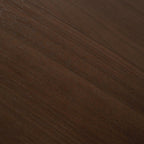 79" Walnut Wood Double Pedestal Base Oval Dining Table